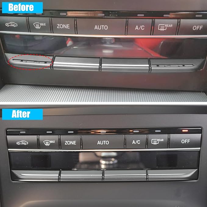 Jaronx Compatible with Mercedes Benz AC Button Trim E Class W212, Temperature - Image 3