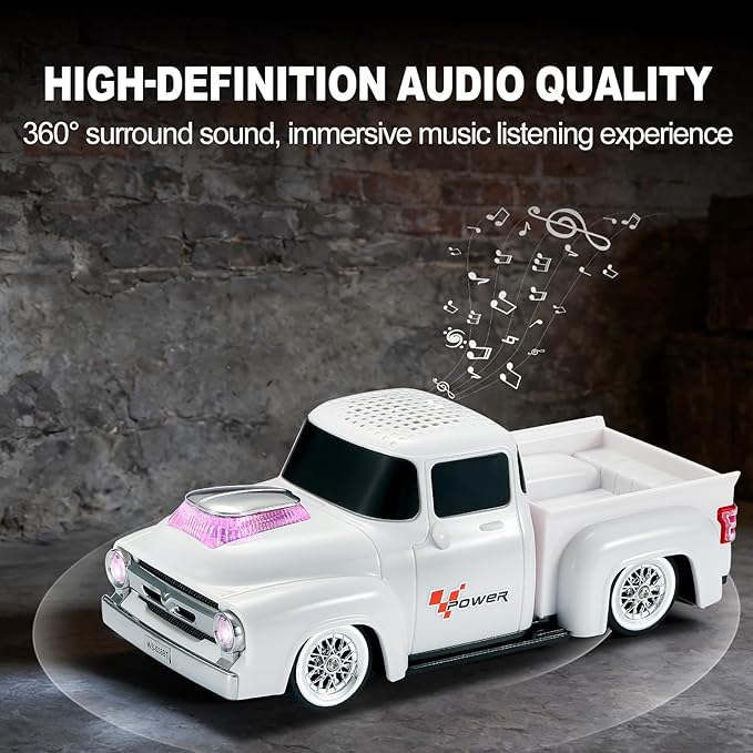 Vintage Pickup Truck Bluetooth Speaker, Retro Truck Model - Image 4