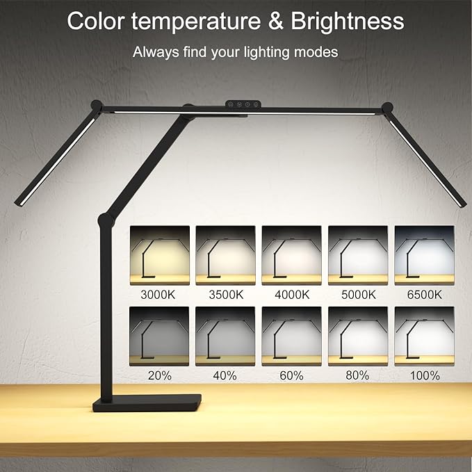 36W 3000LM Ultra Bright Architect Desk Lamp - Image 5