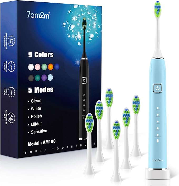 7AM2M Sonic Electric Toothbrush by 7AM2M