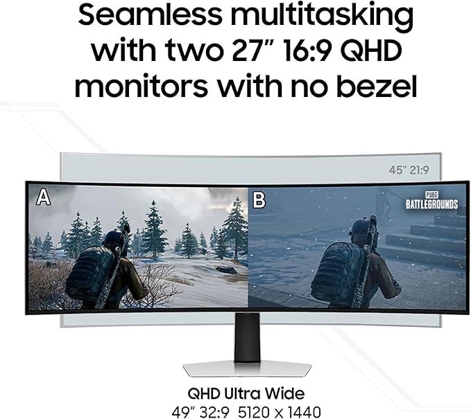 Samsung 49" Odyssey OLED Series Curved Gaming Monitor w QD-OLED, G-Sync - Image 10