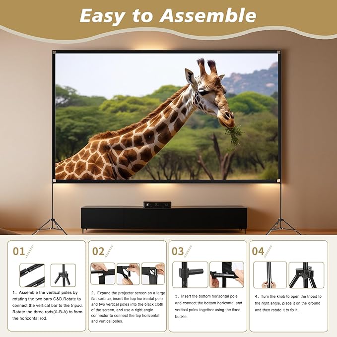 Portable Indoor Outdoor Projector Screen - Image 6
