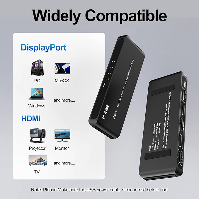 DisplayPort Splitter for 4 Monitors, Three DP - Image 7