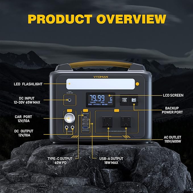 VTOMAN 939Wh Portable Power Station Bundle - Image 7