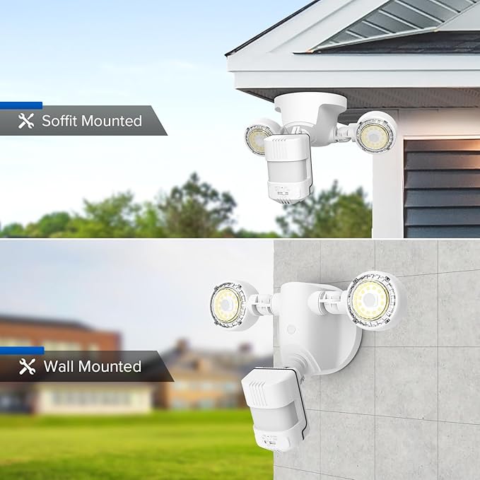 SANSI Upgraded 25W Motion Sensor Outdoor Lights 3000LM Flood Lights Outdoor - Image 6