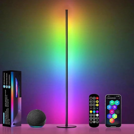 Corner Floor Lamp Compatible by Eastfine