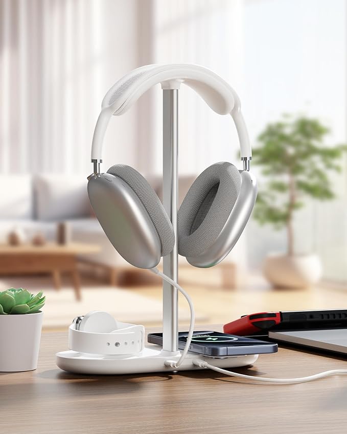 Universal Headphone Stand, Magnetic Wireless Charger - Image 7