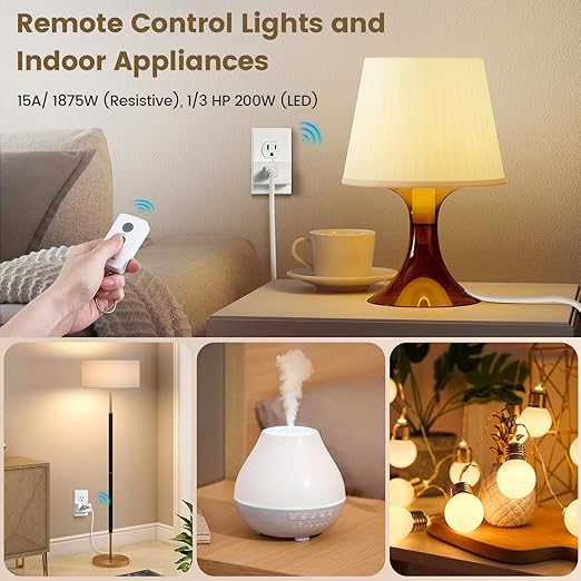 SURAIELEC Remote Control Outlet, Wireless Light Switch - Image 5