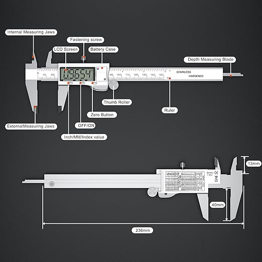 Digital Calipers, Caliper Measuring Tool - Image 5