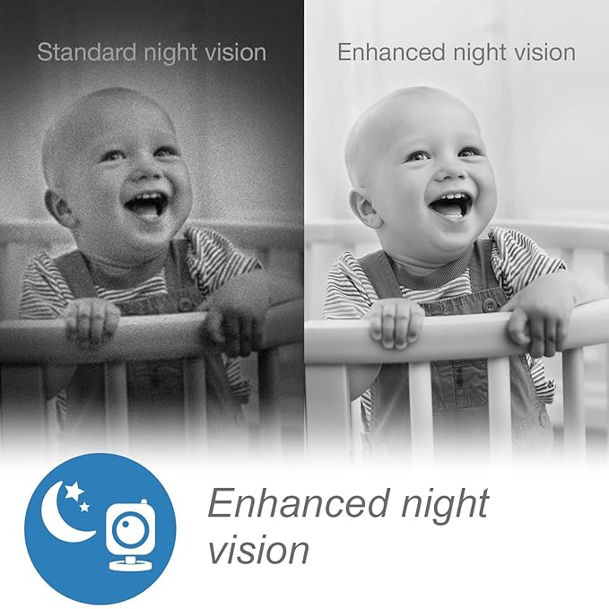VTech RM7764HD 1080p WiFi Remote Access Baby Monitor, 360° Pan&Tilt, 7” 720p HD - Image 5