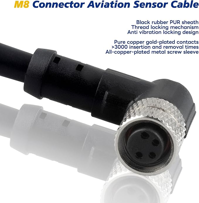 Lonlonty M8 Connector Aviation Sensor Cable - Image 6