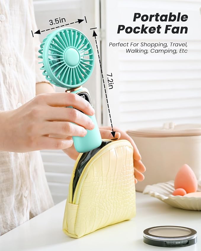 coldSky Portable Handheld Fan, 4000mAh Battery Operated Fan - Image 8