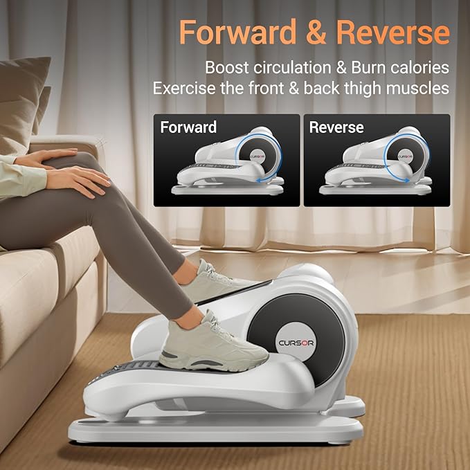 Under Desk Elliptical Machine, Electric Seated Pedal Exerciser, Min Leg - Image 3