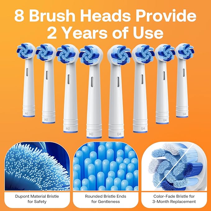Bitvae Rotating Electric Toothbrush 2 Packs - Image 4