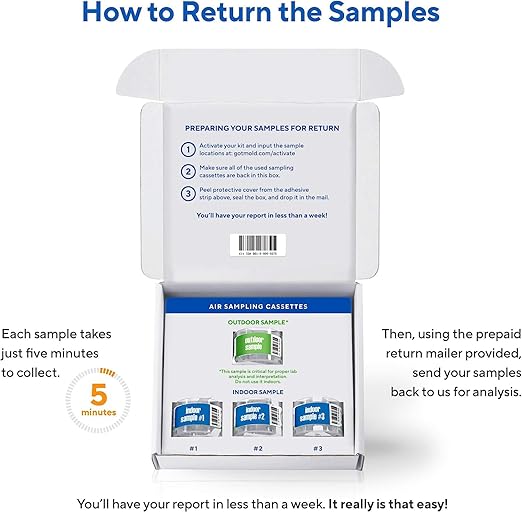 3 ROOM KIT | Test Your Air! Professional Quality Mold Test Kit - Image 5