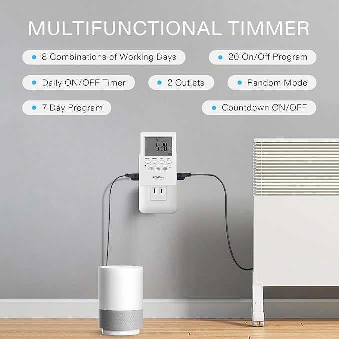 VIVOSUN 7 Day Programmable Digital Timer - Image 3