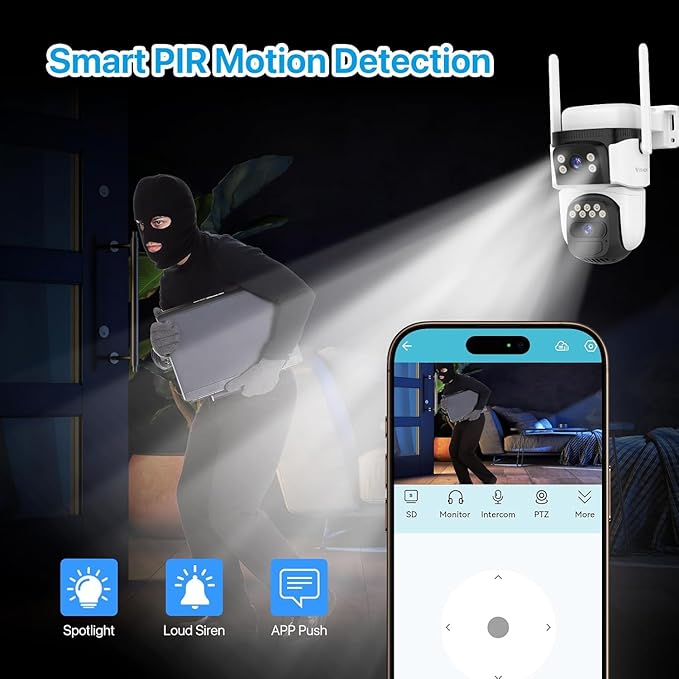 VSTARCAM 2K Dual Lens Security Camera Outdoor WiFi Camera - Image 6