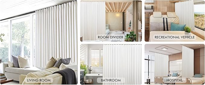 ChadMade Aluminum Ceiling Curtain Track Set - 12ft Adjustable Length - Image 7