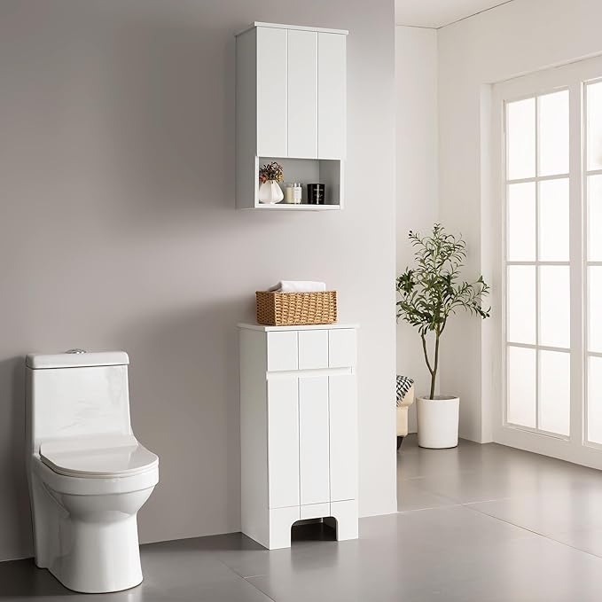Bathroom Wall Cabinet with Single Door, Soft-Close Hinges, 15x27 inch Wooden - Image 9