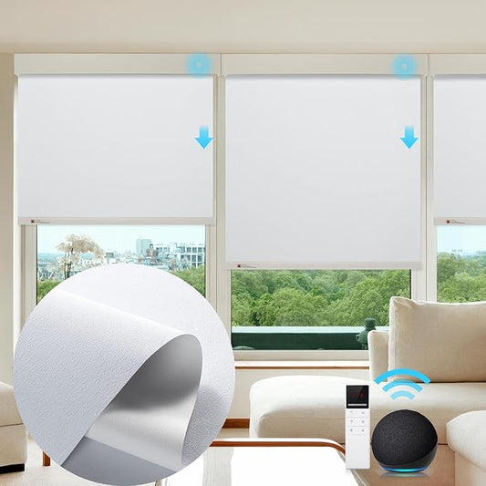 ZSTARR Motorized Smart Blind for Window, Automatic Blackout Roller Shade by ZSTARR