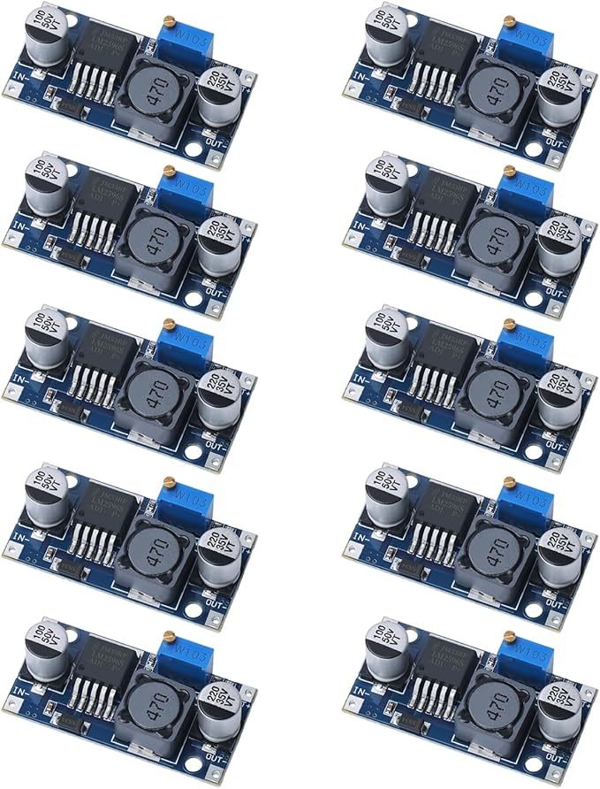 KERWINN 10PCS LM2596 DC-DC Buck Converter Step Down Module, 3.0-40V to 1.5-35V by KERWINN
