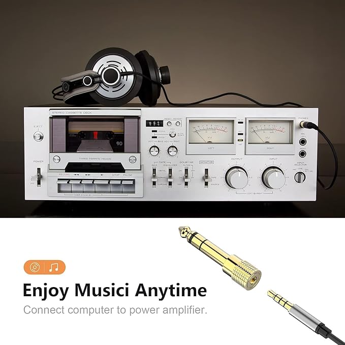 Mizi Male to 3.5mm Female Gold Plated Stereo Audio Jack Adapter - Image 3