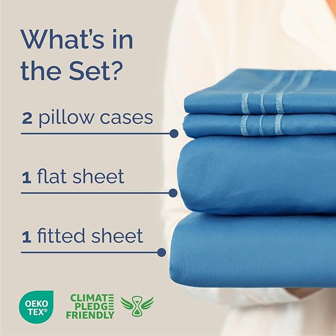 Cal King Size 4 Piece Sheet Set - Image 2