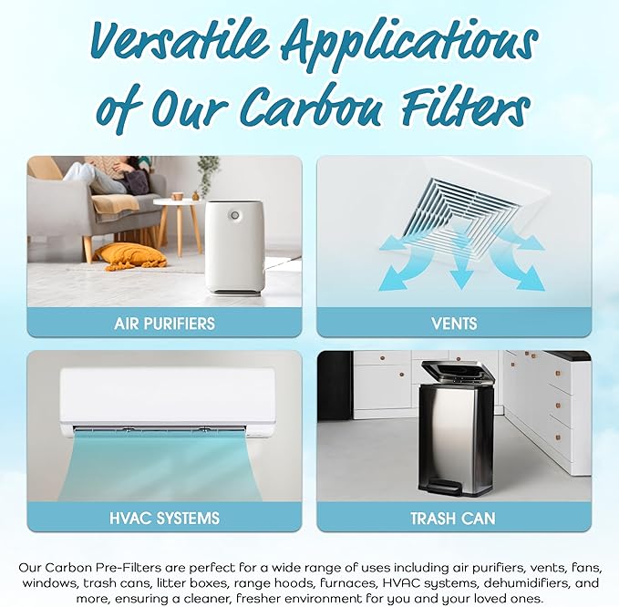 Breathe Naturally Universal Cut To Fit Activated Carbon Air Filter - Image 3