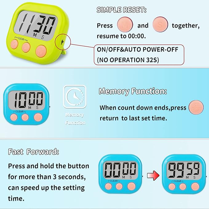 Classroom Timers for Teachers Kids Large Magnetic Digital Timer Teacher - Image 5