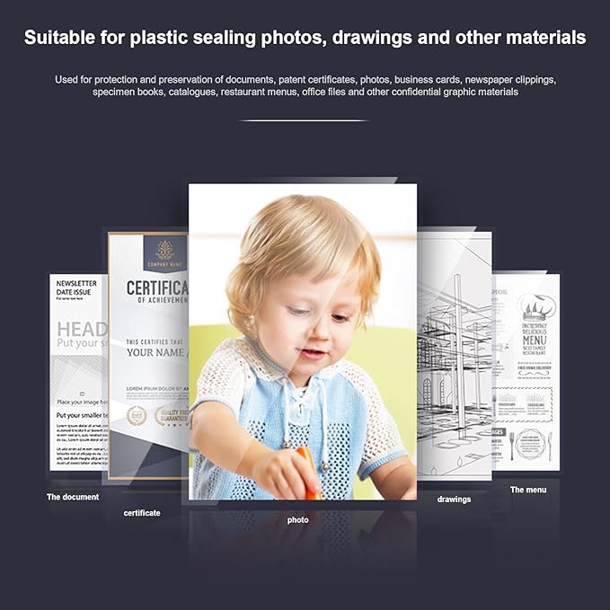 300 Pack 3 Mil Thermal Laminating Pouches, Plastic Laminating Sheets, 9 x 11.5 - Image 3
