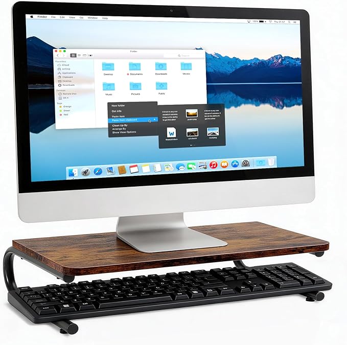 ARCOBIS Monitor Riser for Desk, Wood & Metal Computer Monitor Stand, Printer - Image 7