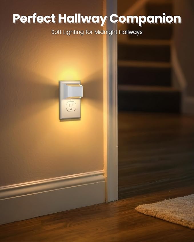 NIORSUN Plug in Night Light, Auto Brightness Sensor Night Light, 3000K Warm - Image 5