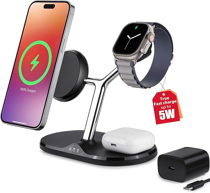 3-in-1 Wireless Charging Station by HOLAMI