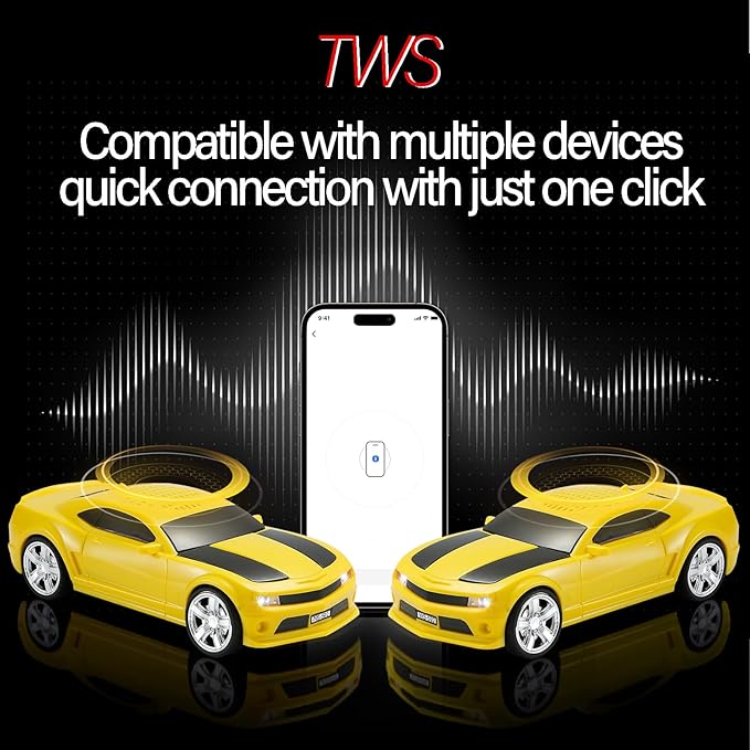 WSTER Sports Car Model Bluetooth Speaker - Image 3