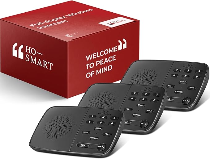 Hosmart Intercoms Wireless for Home UltraSpeak Pro, 2025 Full Duplex Wireless by HHOSMART