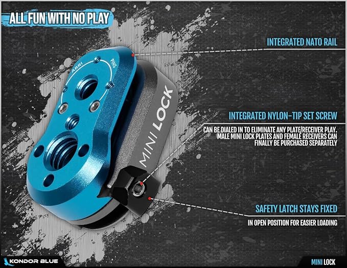 KONDOR BLUE | Mini Lock Quick Release Plates - Image 2