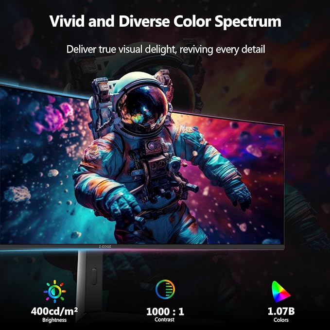 5K Monitor, Z-Edge 49 inch IPS Curved Gaming Monitor, DQHD 5120x1440 Computer - Image 7