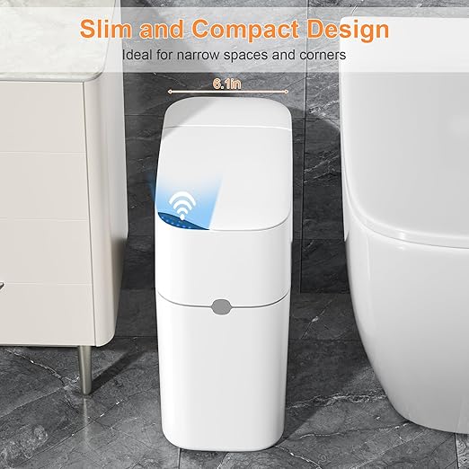MUEE Automatic Motion Sensor Bathroom Trash Can - Image 6