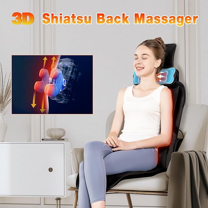 Shiatsu Massage Cushion, Kneading Back Massager - Image 3