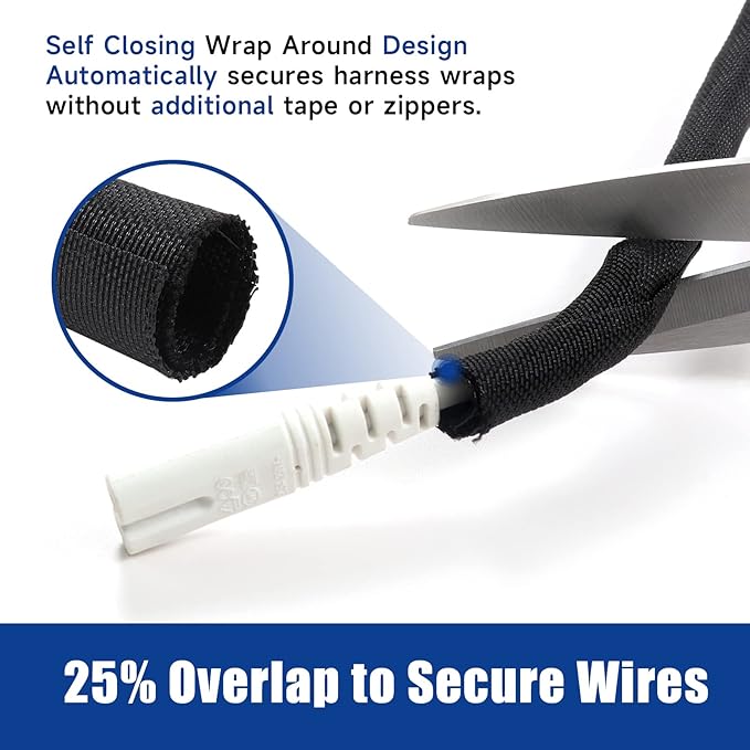 Sonoreboom Braided Wire Loom Mesh Woven Split Sleeving Easy to Anywhere - Image 4