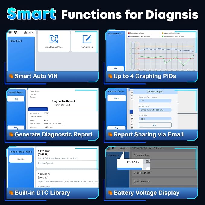 XTOOL D6 OBD2 Scanner, 2026 Full System Diagnostic Scan Tool, Free Update Car - Image 6