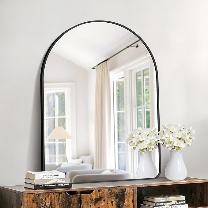 GLASHOM 30"x40" Black Arched Mirrors - Image 6