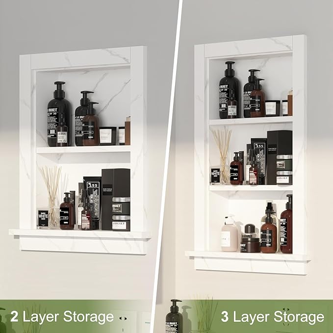 Recessed Medicine Cabinet, 14x24 Bathroom Cabinet - Image 9