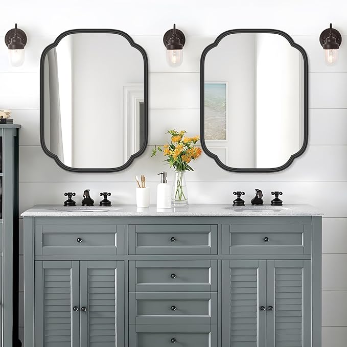 Black Bathroom Mirror for Wall - Image 3