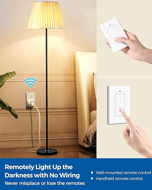 Remote Control Outlet Plug, WILAWELS Wireless Light Switch, On Off Remote - Image 2