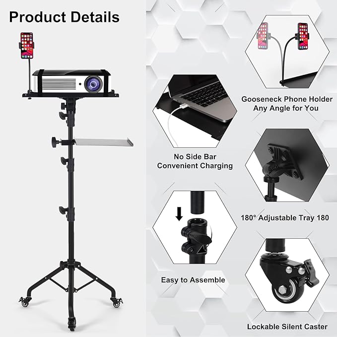 Tossbiss Laptop Tripod on Wheels - Image 6