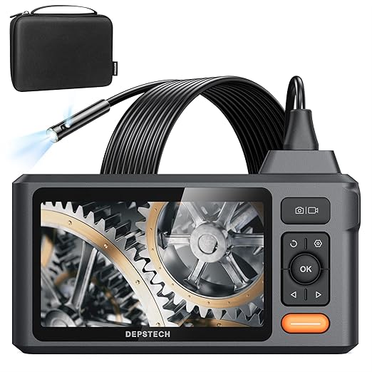 DEPSTECH Industrial Borescope Tool & 5" IPS Screen, 1080P Dual Lens Endoscope by DEPSTECH