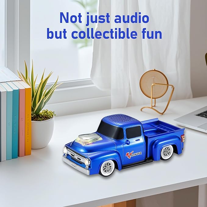 WSTER WS-538 Retro Pickup Truck Bluetooth Replica Speaker – Portable Wireless - Image 6