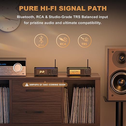 Ampapa 2 Channel Bluetooth Amp: HiFi 300W x2 Stereo Amplifier - Image 4