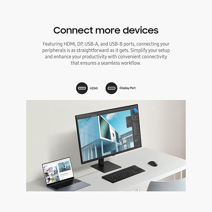 SAMSUNG 27-Inch ViewFinity S7 Series 4K UHD High Resolution Monitor - Image 8